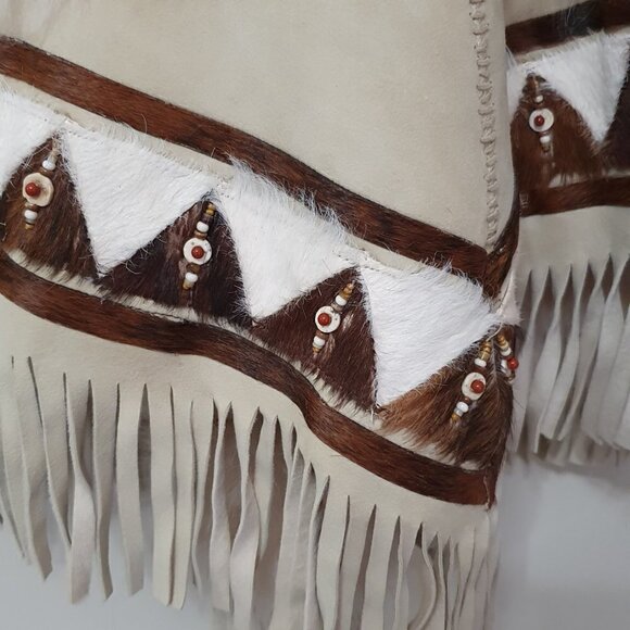 NEW Ralph Lauren 100% Shearling Hooded Poncho - Picture 9 of 12